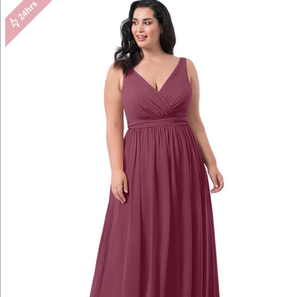 Azazie Mulberry Kora Bridesmaid Dress plus